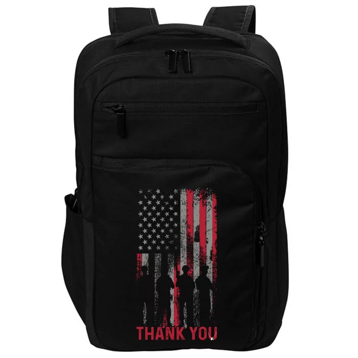 Thank You Memorial Day Military Flag Design Gift Impact Tech Backpack