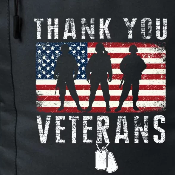 Thank You Military Veterans Gift Veterans Day Gift Daily Commute Backpack