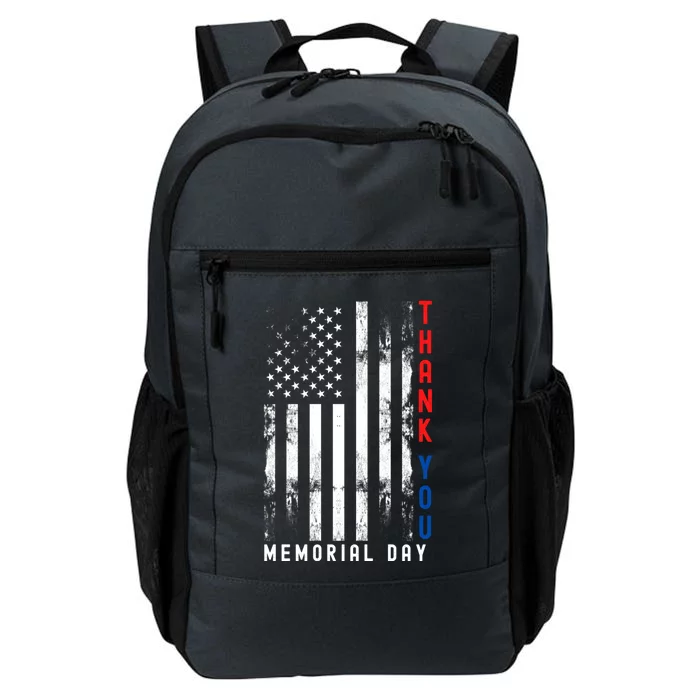 Thank You Memorial Day Vintage Military Flag Gift Daily Commute Backpack