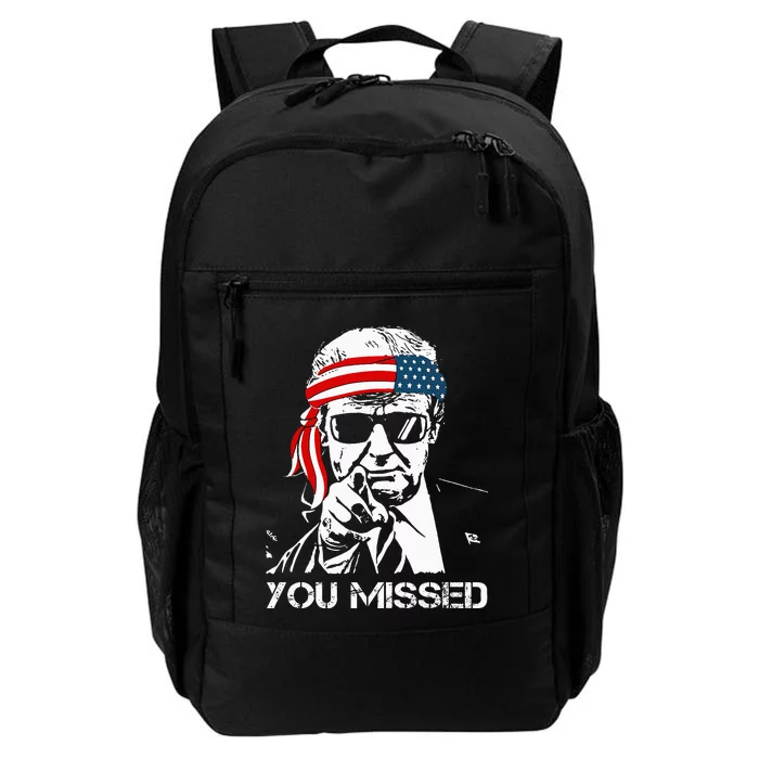 Trump You Missed Middle Finger 24 Vote Trump Daily Commute Backpack