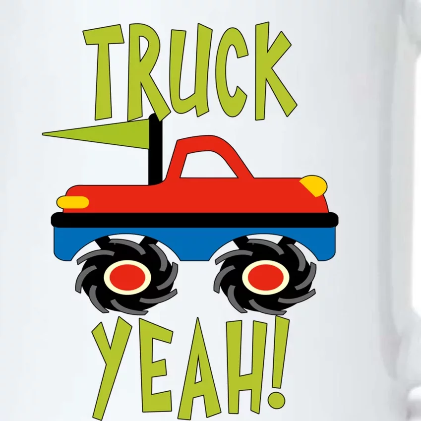 Truck Yeah Monster Red Truck Or Adults Great Gift Black Color Changing Mug