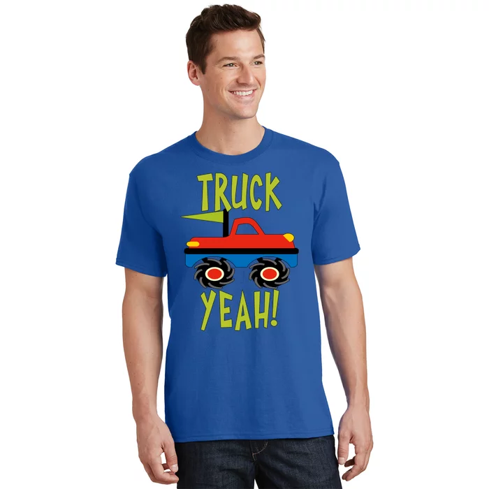 Truck Yeah Monster Red Truck Or Adults Great Gift T-Shirt