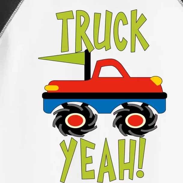 Truck Yeah Monster Red Truck Or Adults Great Gift Toddler Fine Jersey T-Shirt