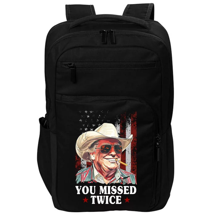 Trump You Missed Twice Western Cowboy Impact Tech Backpack