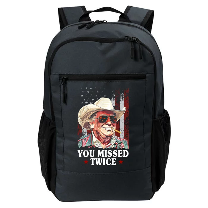 Trump You Missed Twice Western Cowboy Daily Commute Backpack