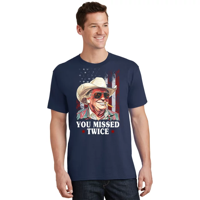 Trump You Missed Twice Western Cowboy T-Shirt