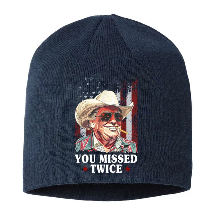 Trump You Missed Twice Western Cowboy 8 1/2in Sustainable Knit Beanie