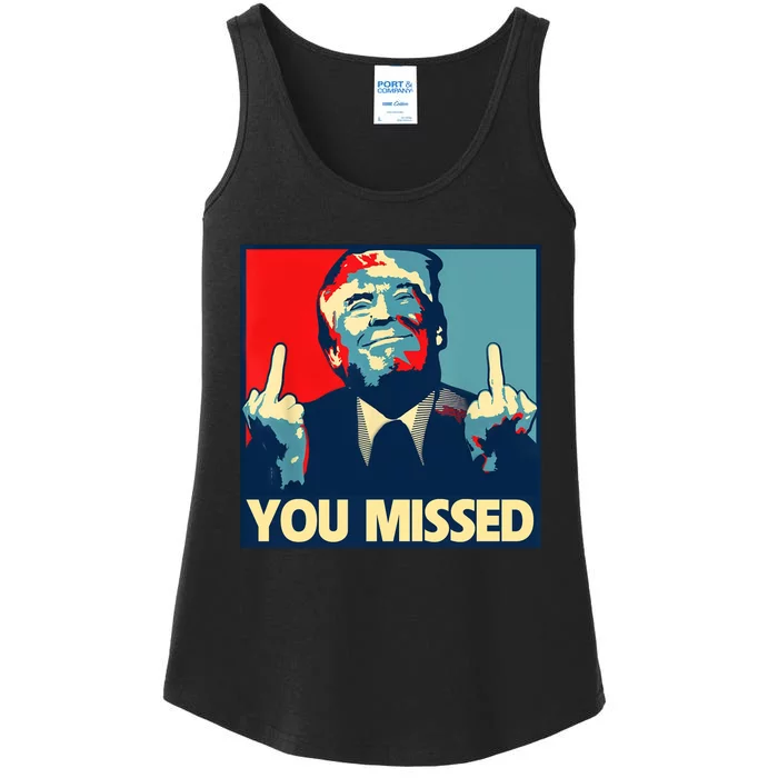 Trump You Missed Ladies Essential Tank