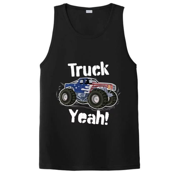 Truck Yeah! Monster Truck Gift Performance Tank