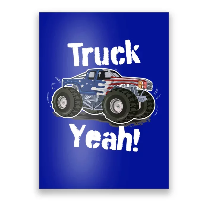 Truck Yeah! Monster Truck Gift Poster