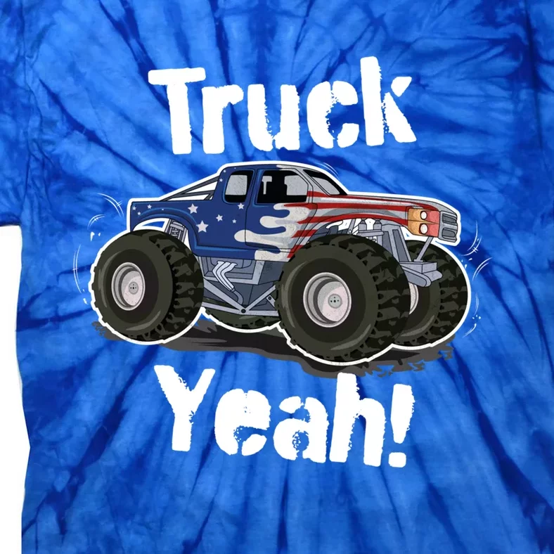 Truck Yeah! Monster Truck Gift Tie-Dye T-Shirt