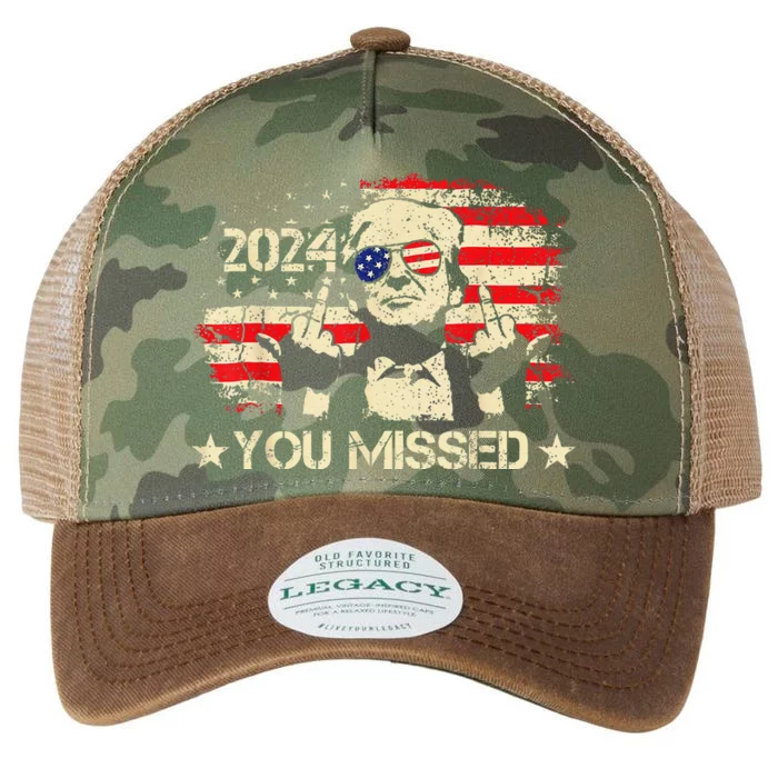 Trump You Missed Funny Trump 2024 Legacy Tie Dye Trucker Hat