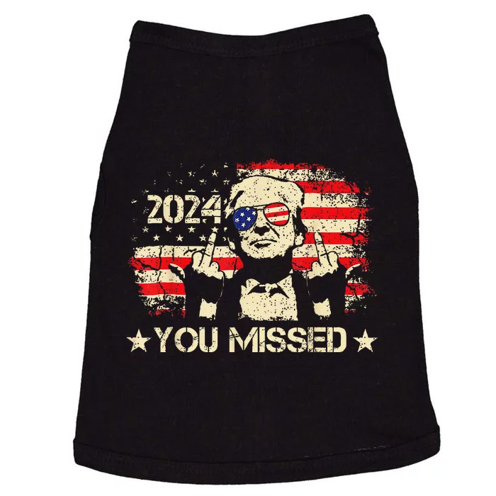 Trump You Missed Funny Trump 2024 Doggie Tank