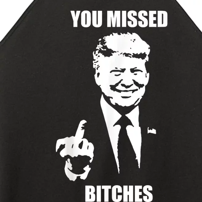 Trump You Missed Funny Trump 2024 Women’s Perfect Tri Rocker Tank