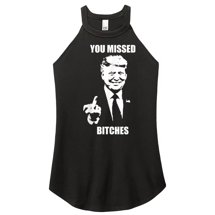 Trump You Missed Funny Trump 2024 Women’s Perfect Tri Rocker Tank