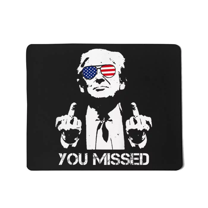 Trump You Missed Middle Finger 24 Vote Trump Mousepad