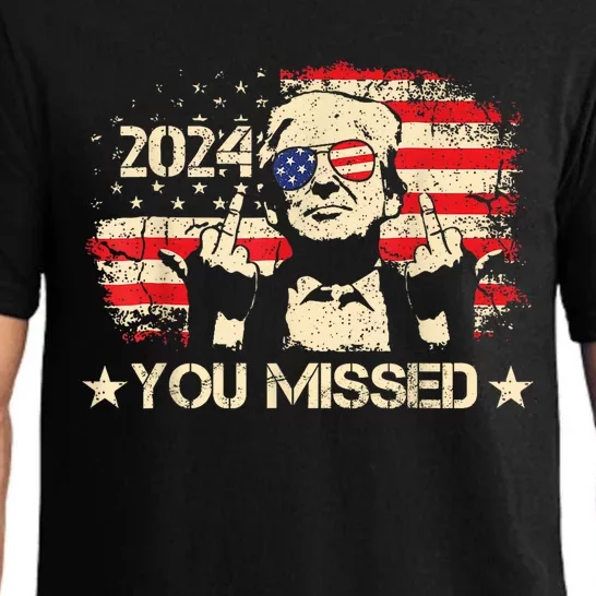 Trump You Missed Funny Trump 2024 Pajama Set