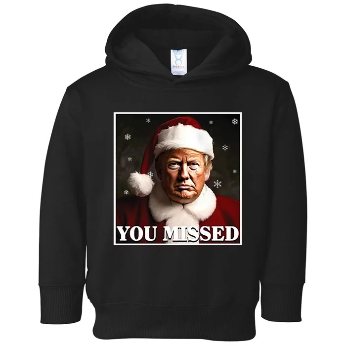 Trump You Missed Christmas Toddler Hoodie