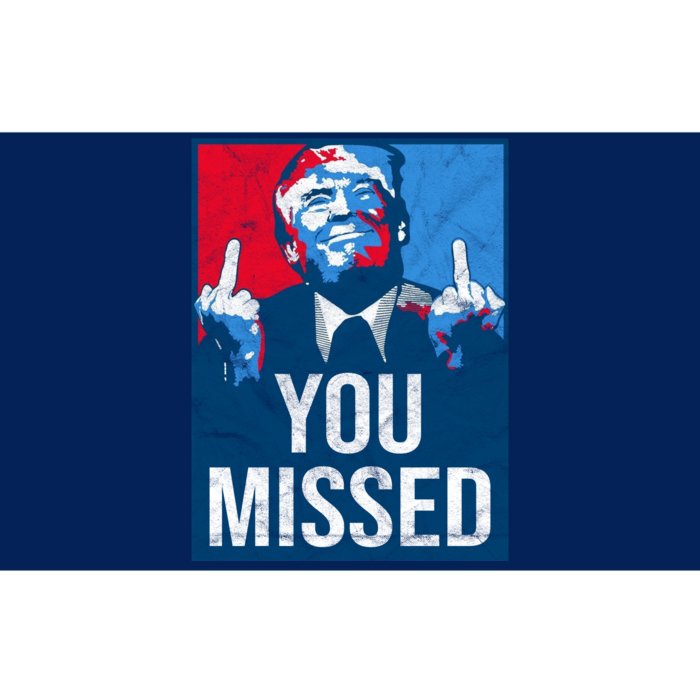 Trump You Missed Shooting Assassination Attempt Middle Finger Usa Patrioti Bumper Sticker