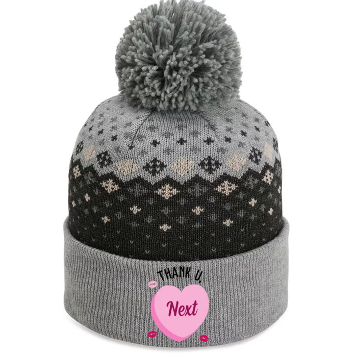 Thank You Next Anti Valentine Cute Candy Heart The Baniff Cuffed Pom Beanie