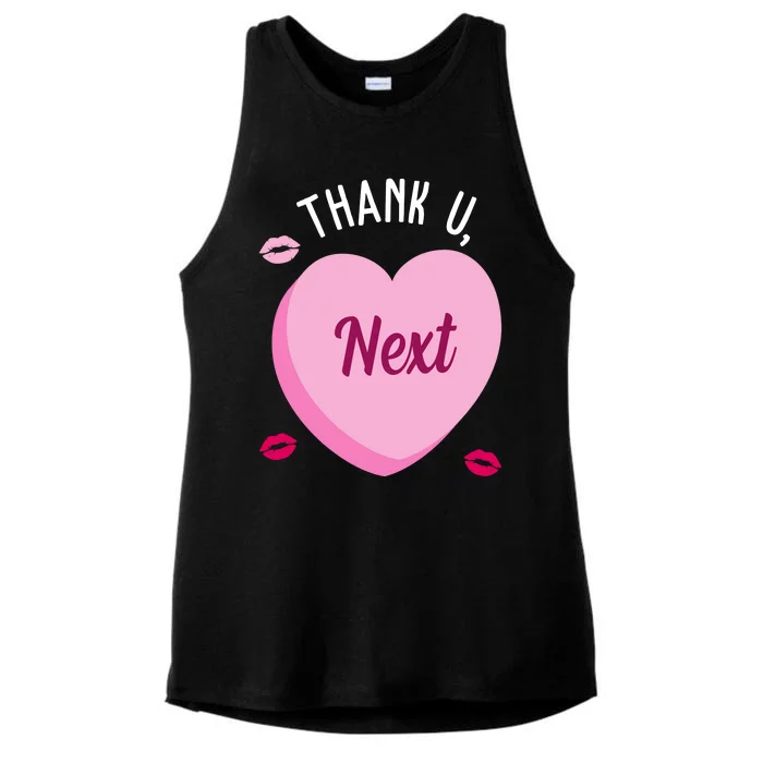 Thank You Next Anti Valentine Cute Candy Heart Ladies Tri-Blend Wicking Tank