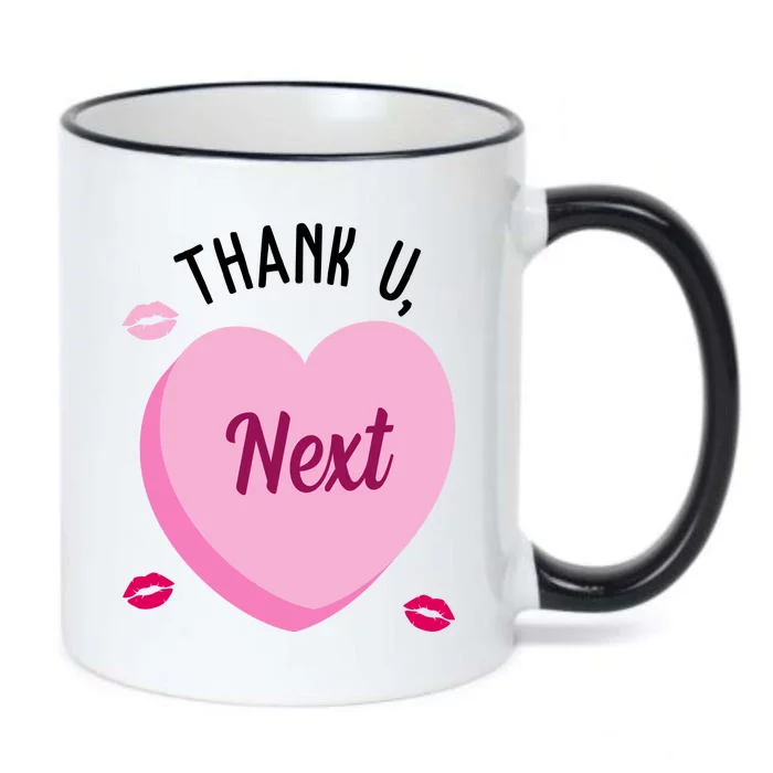 Thank You Next Anti Valentine Cute Candy Heart Black Color Changing Mug