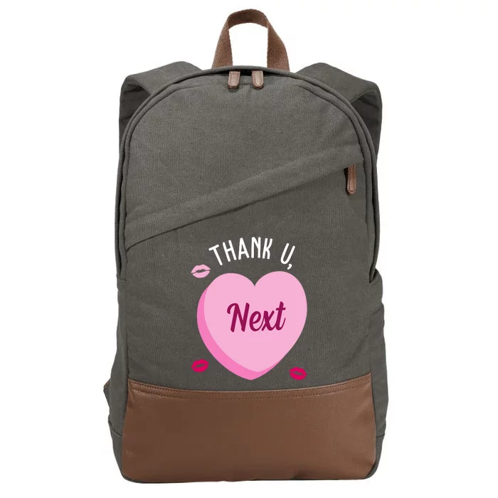 Thank You Next Anti Valentine Cute Candy Heart Cotton Canvas Backpack