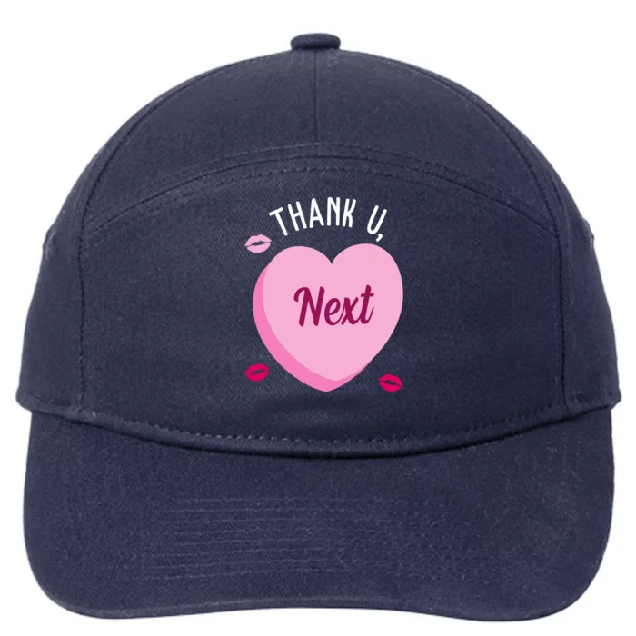 Thank You Next Anti Valentine Cute Candy Heart 7-Panel Snapback Hat