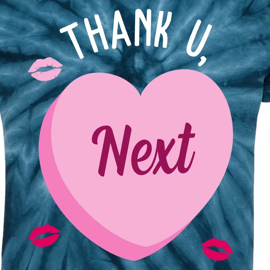 Thank You Next Anti Valentine Cute Candy Heart Kids Tie-Dye T-Shirt