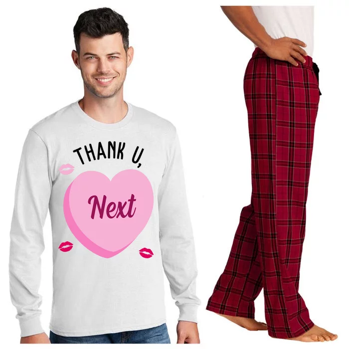 Thank You Next Anti Valentine Cute Candy Heart Long Sleeve Pajama Set