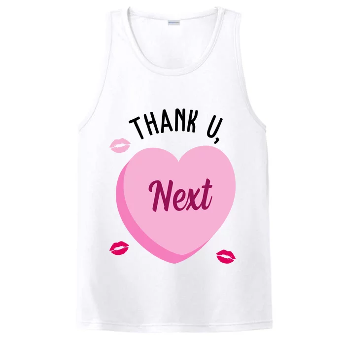 Thank You Next Anti Valentine Cute Candy Heart Performance Tank