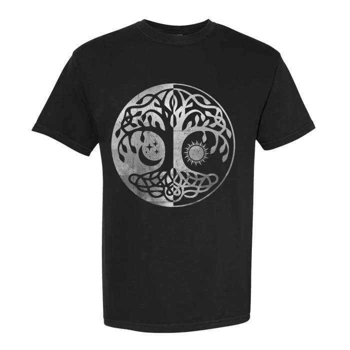 Tree Yggdrasil Of Life Viking Norway Runes Symbol Norse Rune Garment-Dyed Heavyweight T-Shirt