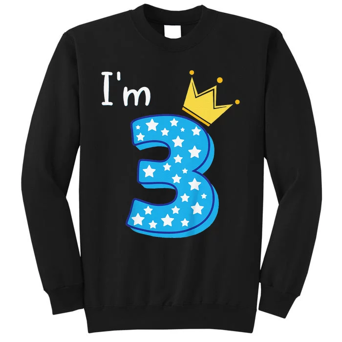 Three Year Old Birthday 3yr 3rd 3 Year Old Birthday Tall Sweatshirt