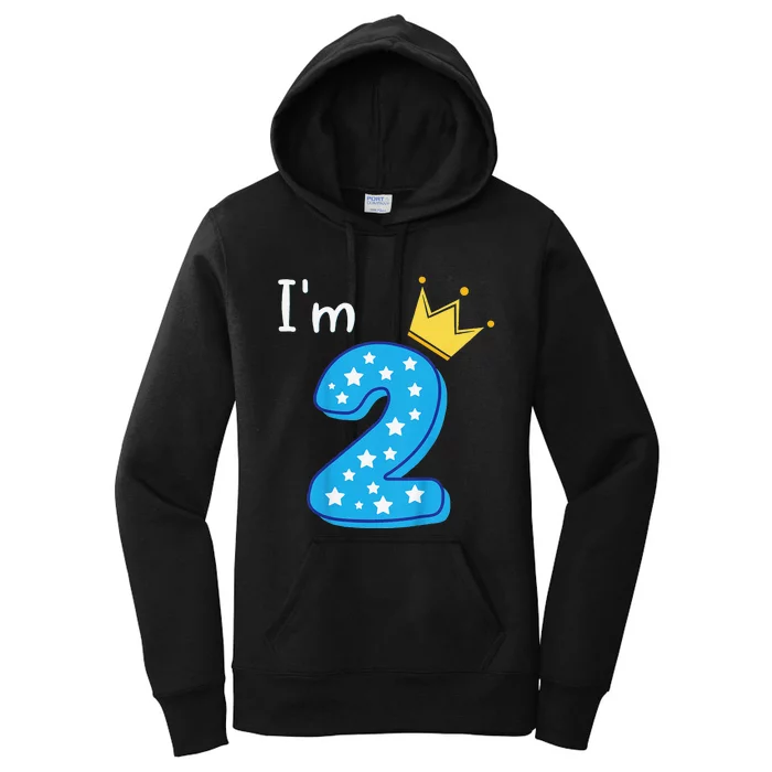 Two Year Old Birthday 2yr 2nd 2 Year Old Birthday Women's Pullover Hoodie