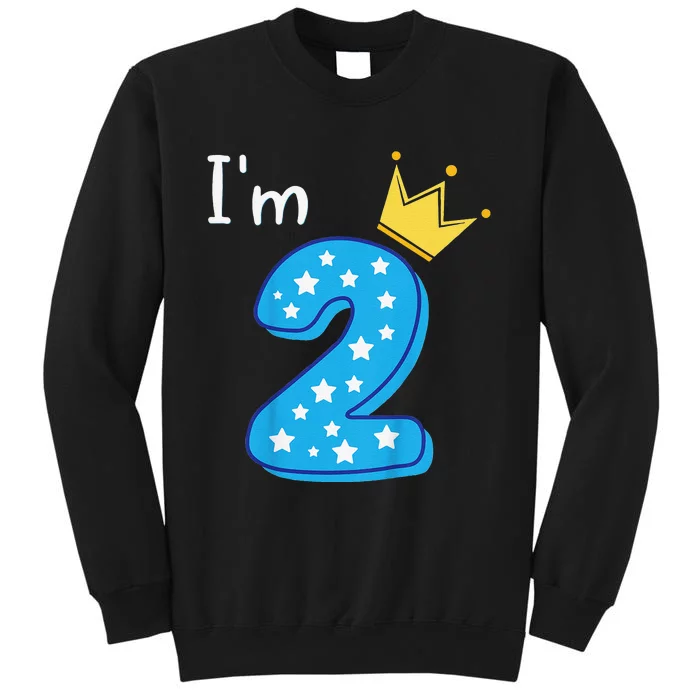 Two Year Old Birthday 2yr 2nd 2 Year Old Birthday Tall Sweatshirt