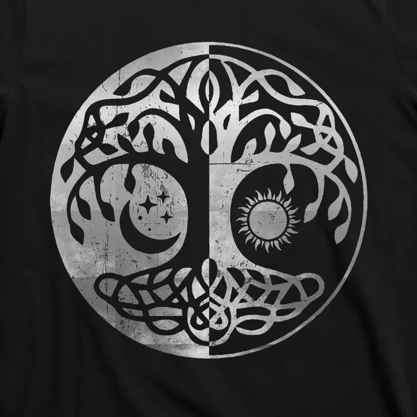 Tree Yggdrasil Of Life Viking Norway Runes Symbol Norse Rune T-Shirt