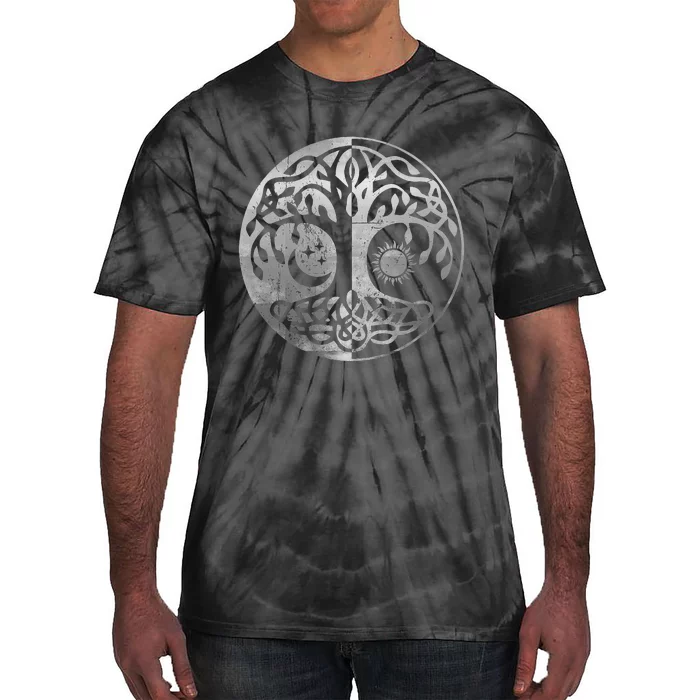 Tree Yggdrasil Of Life Viking Norway Runes Symbol Norse Rune Tie-Dye T-Shirt