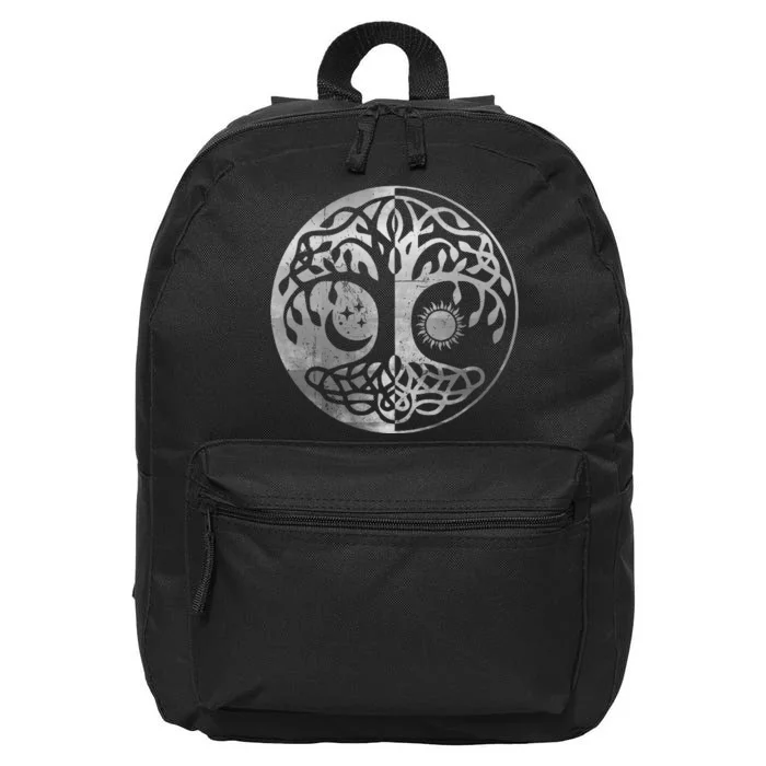 Tree Yggdrasil Of Life Viking Norway Runes Symbol Norse Rune 16 in Basic Backpack