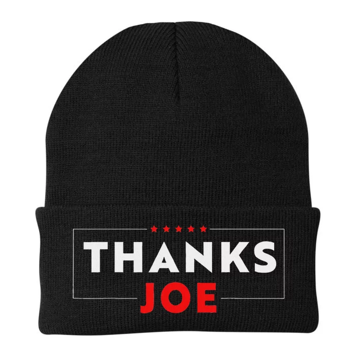 Thank You President Thank You Joe Biden Thanks Joe Knit Cap Winter Beanie