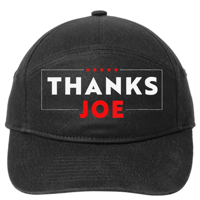 Thank You President Thank You Joe Biden Thanks Joe 7-Panel Snapback Hat