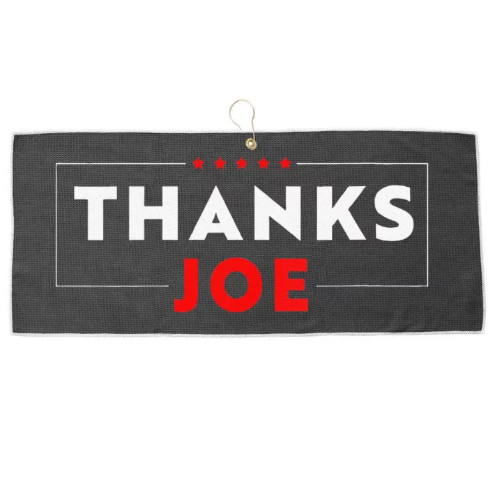 Thank You President Thank You Joe Biden Thanks Joe Large Microfiber Waffle Golf Towel