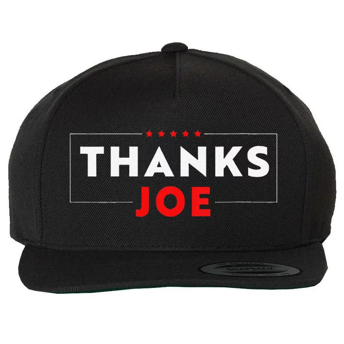 Thank You President Thank You Joe Biden Thanks Joe Wool Snapback Cap