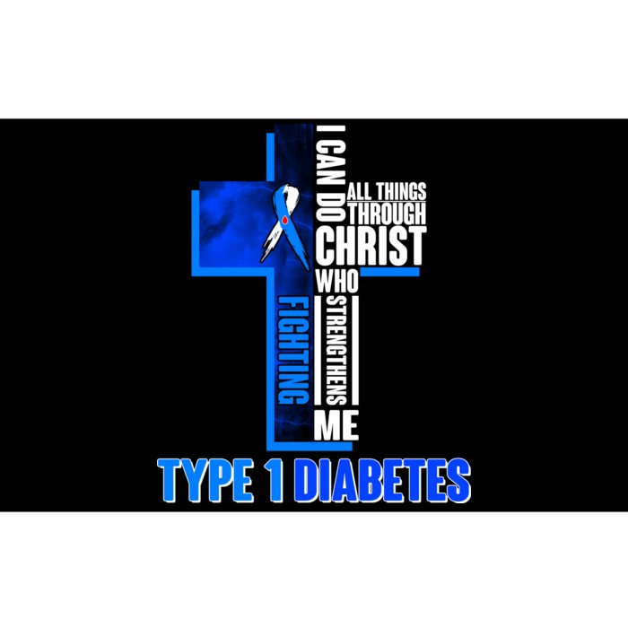 Type 1 Diabetes Awareness Warrior Cross Bumper Sticker