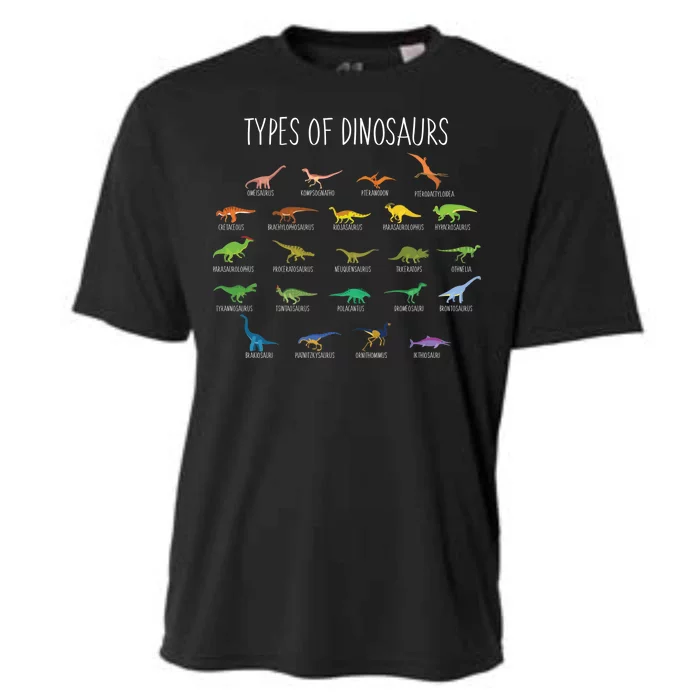 Types of Dinosaurs Cooling Performance Crew T-Shirt