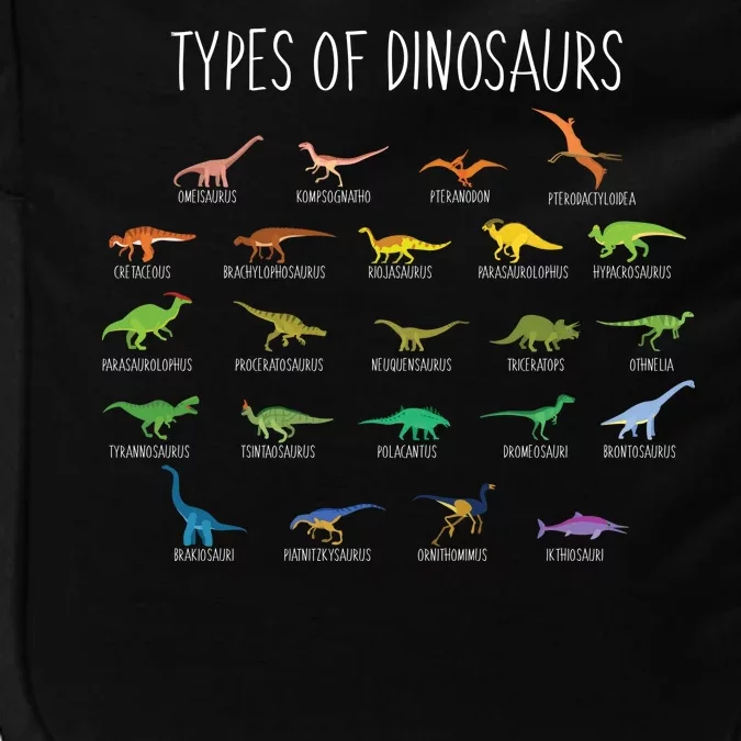 Types of Dinosaurs Impact Tech Backpack