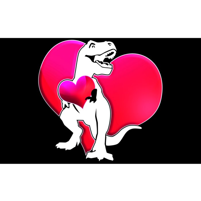 Tyrannosaurus Rex Valentine Heart Dinosaur Bumper Sticker