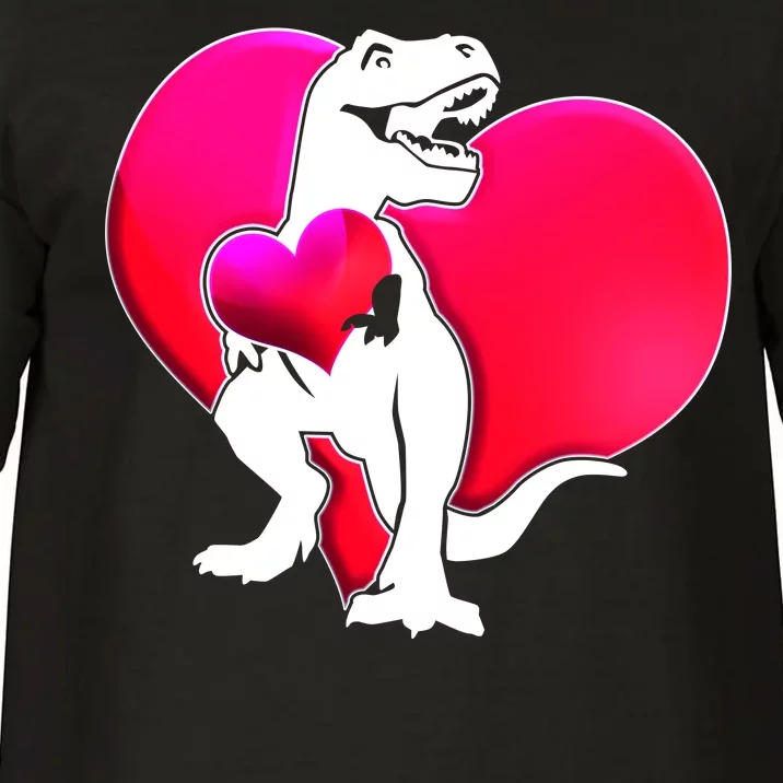 Tyrannosaurus Rex Valentine Heart Dinosaur Comfort Colors T-Shirt