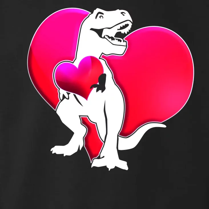 Tyrannosaurus Rex Valentine Heart Dinosaur Toddler Hoodie