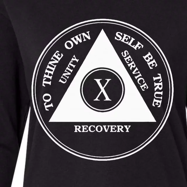 Ten Years Sober 10 Years Aa Sobriety Womens Cotton Relaxed Long Sleeve T-Shirt