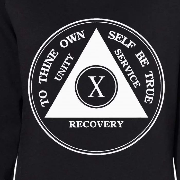 Ten Years Sober 10 Years Aa Sobriety Womens California Wash Sweatshirt